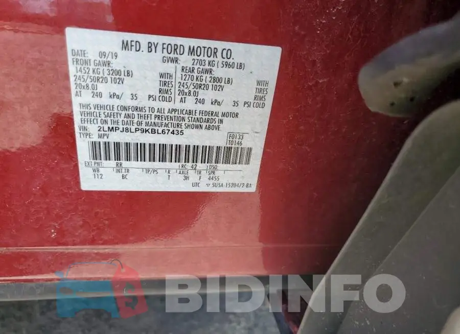2LMPJ8LP9KBL67435 Photo# 12