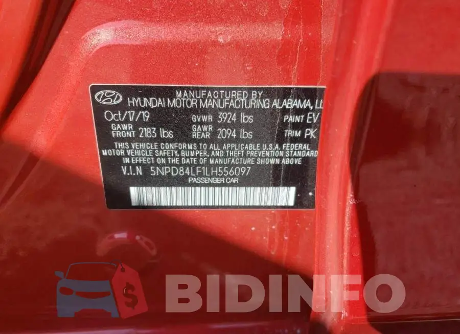 5NPD84LF1LH556097 Photo# 10