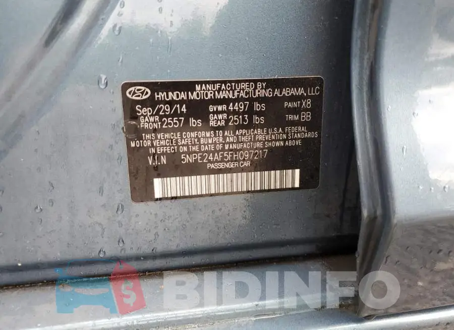5NPE24AF5FH097217 Photo# 12