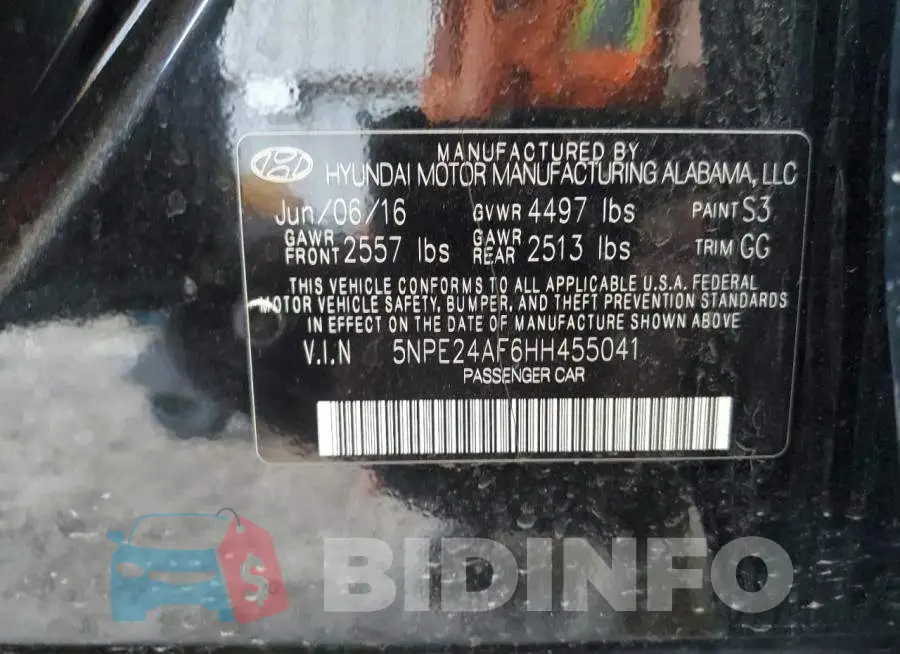 5NPE24AF6HH455041 Photo# 12