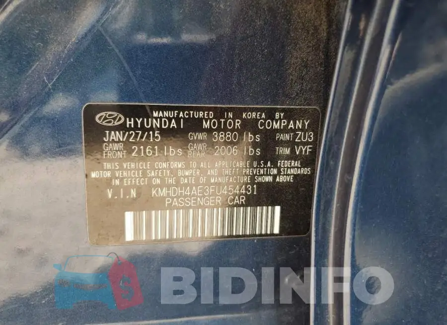 KMHDH4AE3FU454431 Photo# 12
