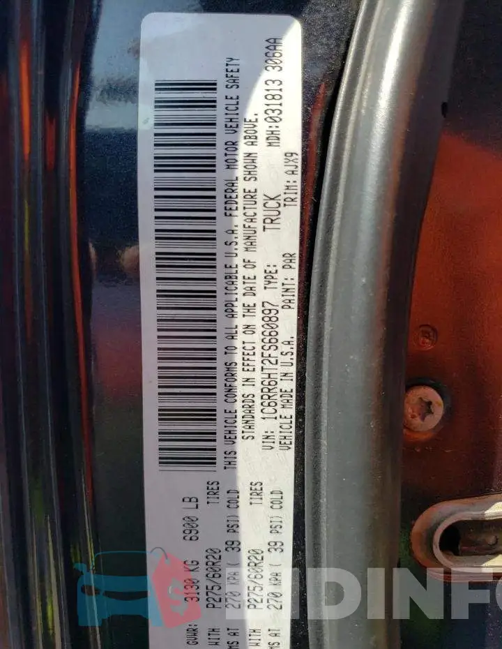 1C6RR6HT2FS660897 Photo# 13