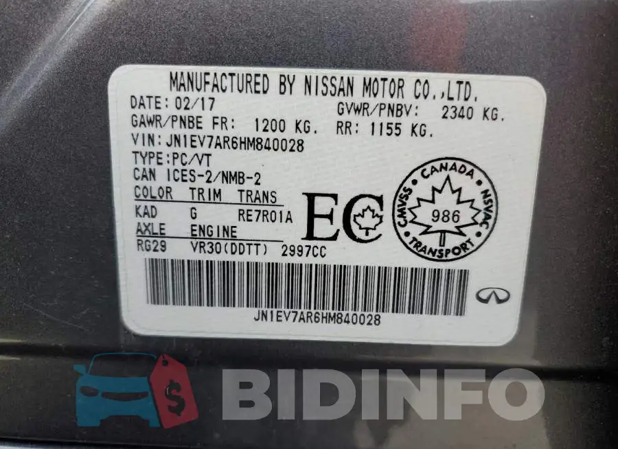 JN1EV7AR6HM840028 Photo# 12