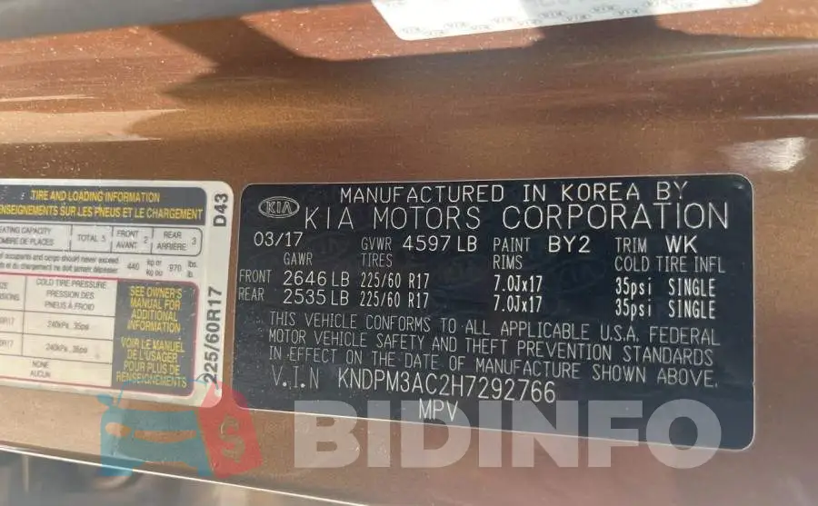 KNDPM3AC2H7292766 Photo# 10