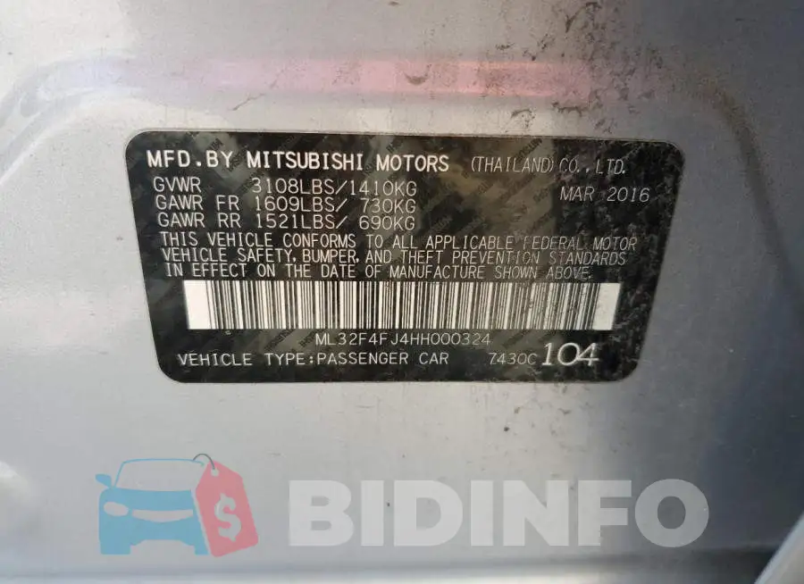 ML32F4FJ4HH000324 Photo# 12