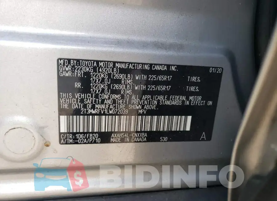 2T3MWRFV1LW072039 Photo# 13