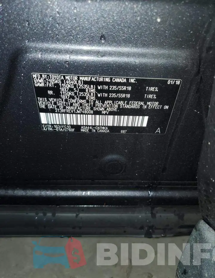 2T3RFREV1JW748008 Photo# 13