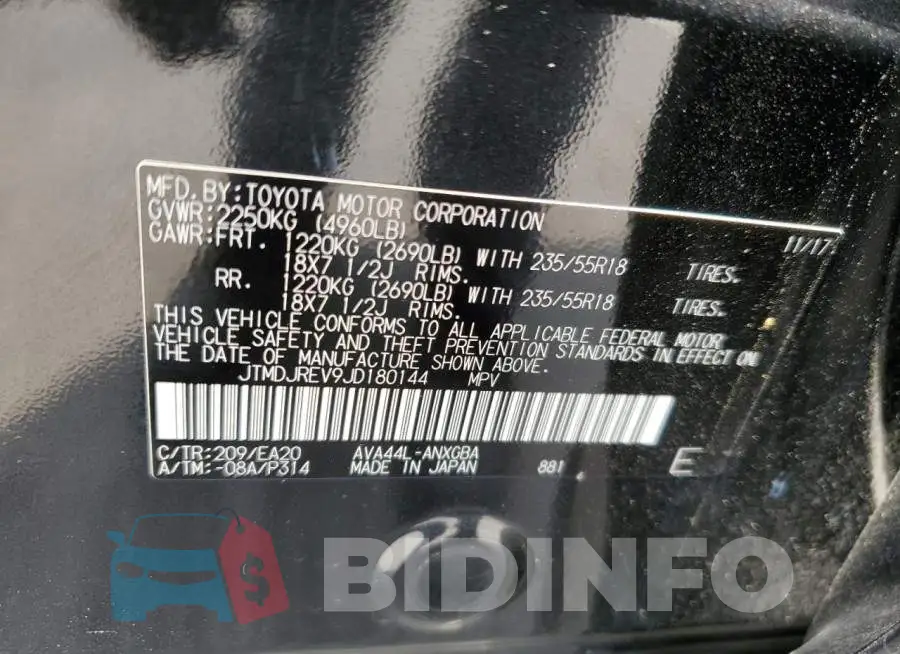 JTMDJREV9JD180144 Photo# 13