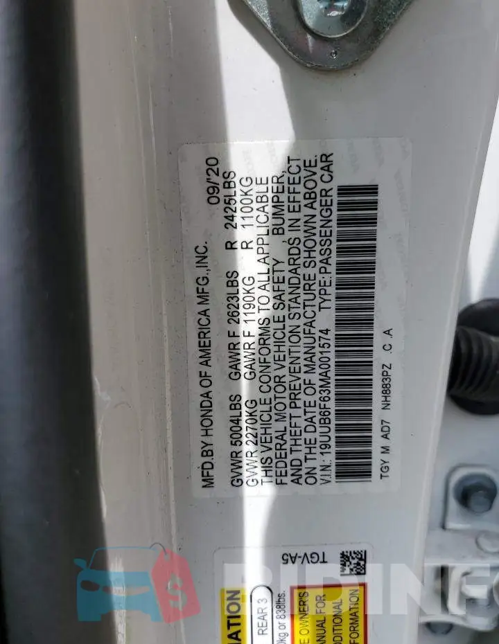 19UUB6F63MA001574 Photo# 12