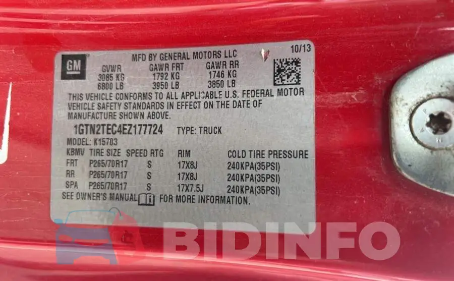 1GTN2TEC4EZ177724 Photo# 10