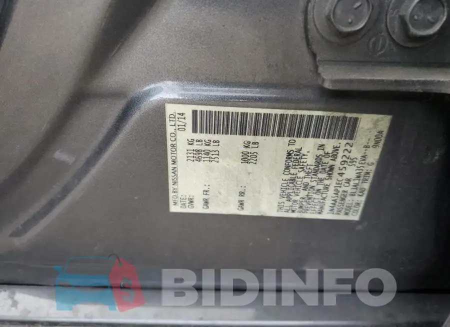 1N4AA5AP1EC459222 Photo# 12