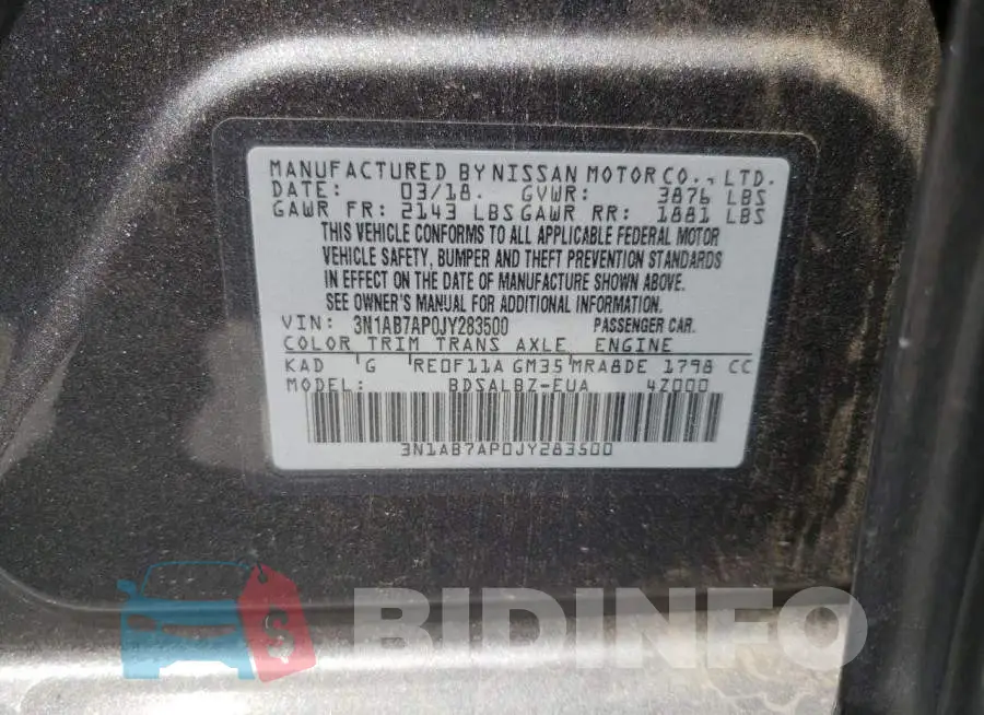 3N1AB7AP0JY283500 Photo# 12