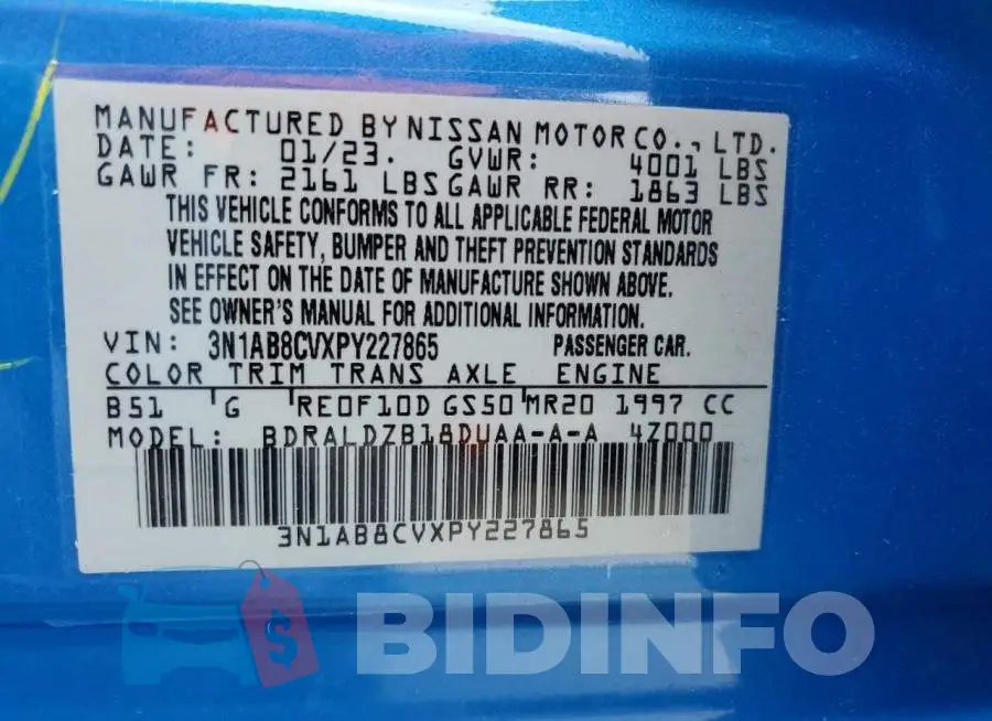 3N1AB8CVXPY227865 Photo# 12