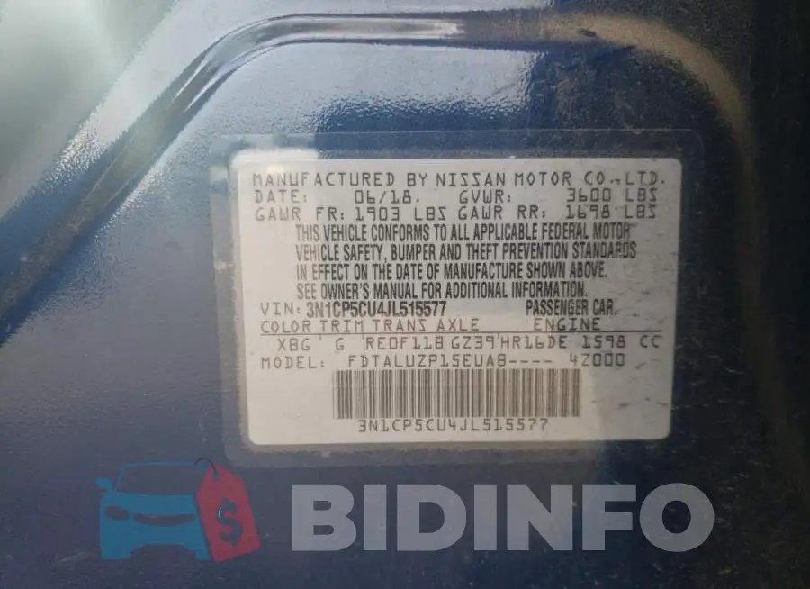 3N1CP5CU4JL515577 Photo# 12