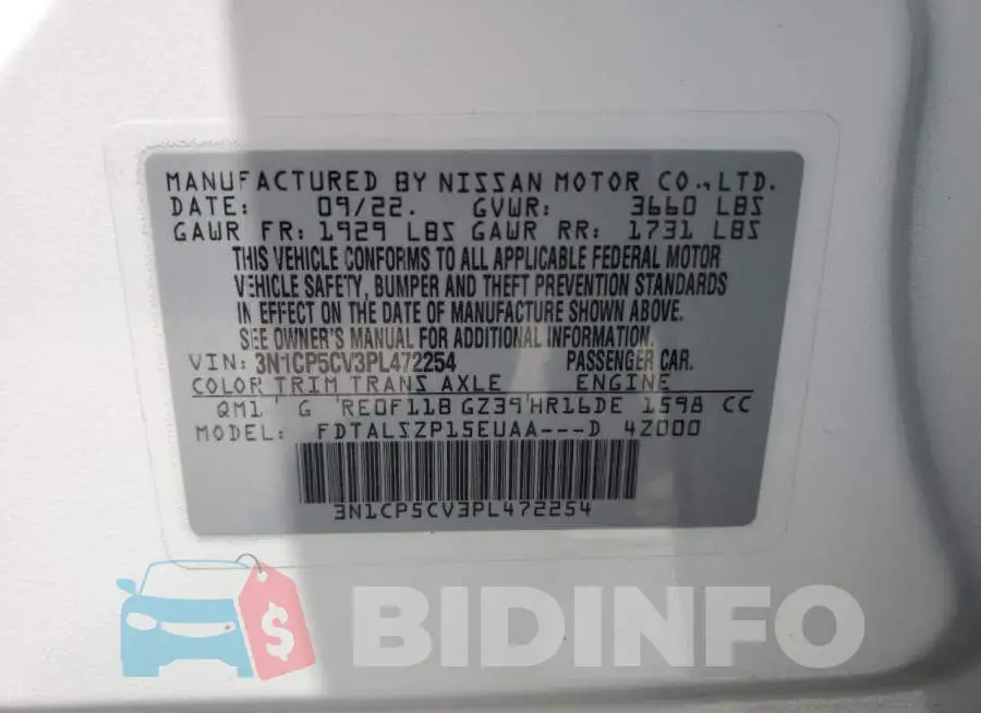 3N1CP5CV3PL472254 Photo# 13