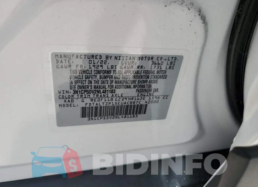 3N1CP5DV2NL481183 Photo# 14