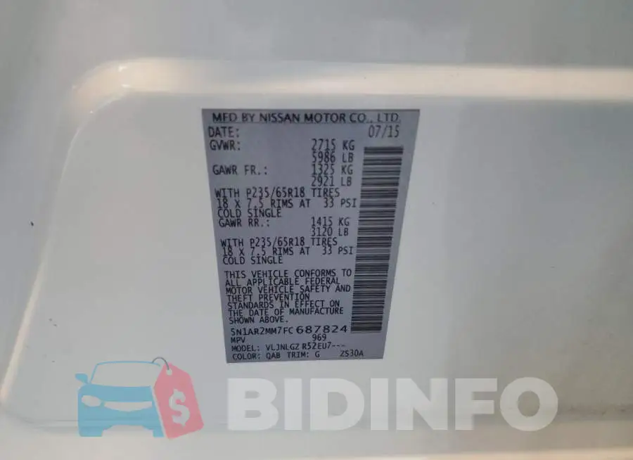 5N1AR2MM7FC687824 Photo# 13