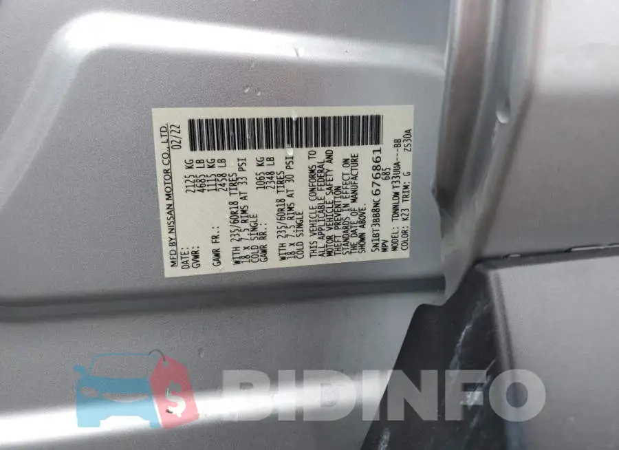 5N1BT3BB8NC676861 Photo# 12