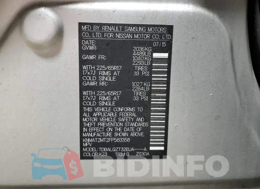 KNMAT2MT2FP583358 Photo# 12