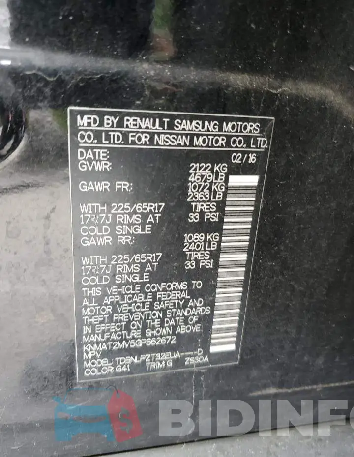 KNMAT2MV5GP662672 Photo# 12