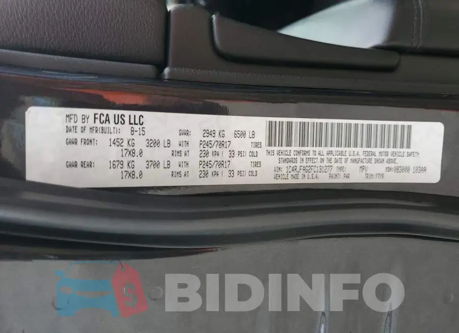1C4RJFAG2FC131277 Photo# 13