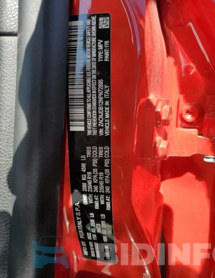 ZACNJDB12NPN72895 Photo# 13