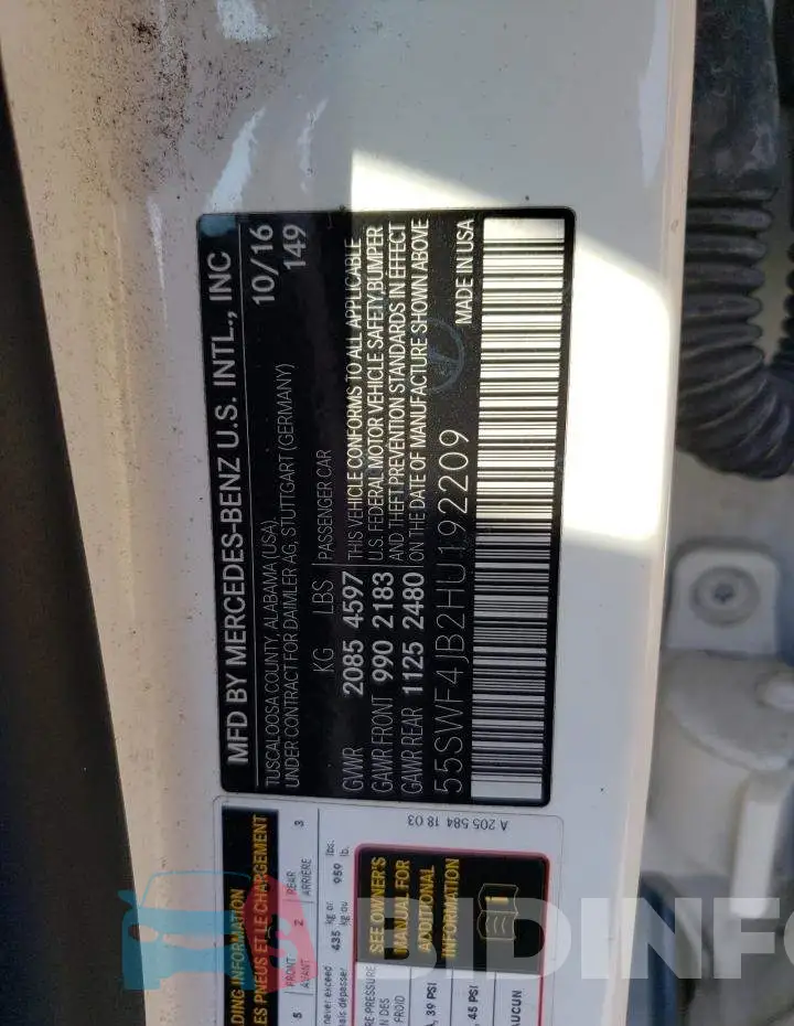 55SWF4JB2HU192209 Photo# 12