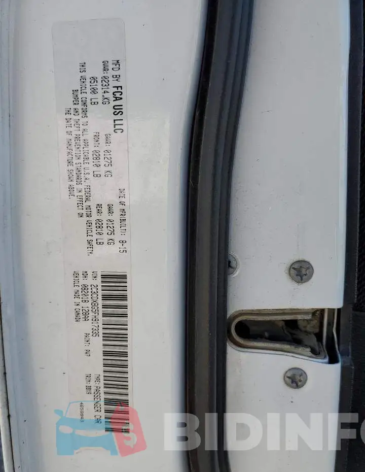 2C3CDXBG5FH917335 Photo# 12