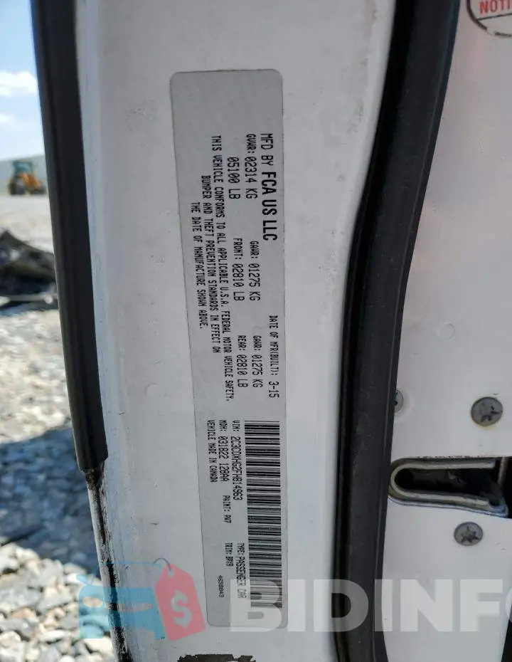 2C3CDXHG2FH814963 Photo# 13