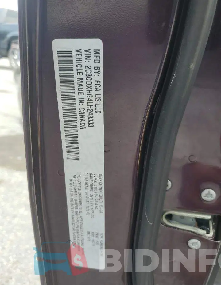 2C3CDXHG4LH248333 Photo# 13