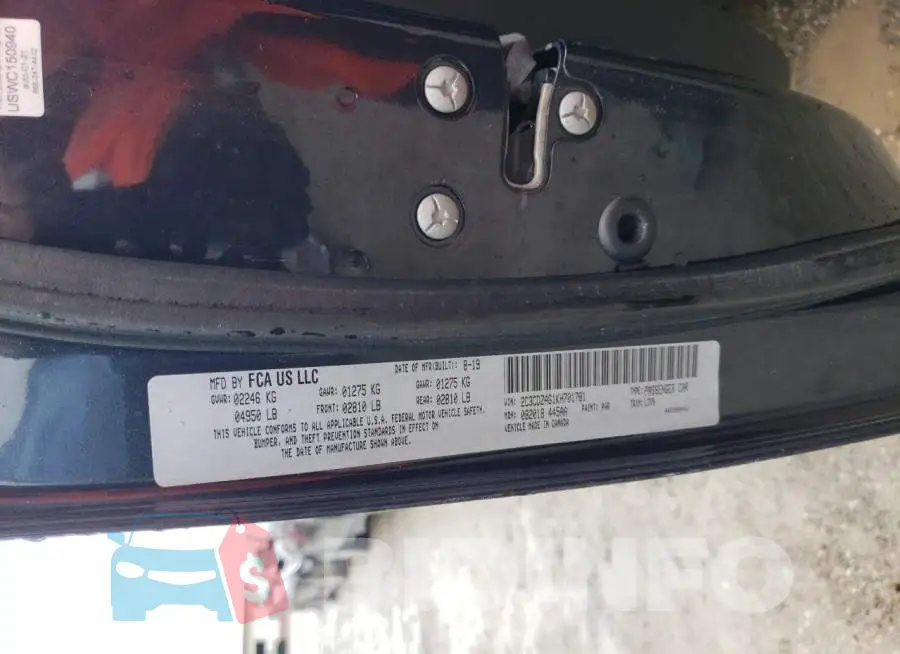2C3CDZAG1KH701781 Photo# 12