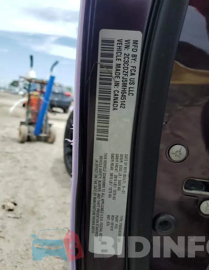 2C3CDZFJ5MH645142 Photo# 13