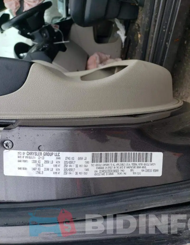 2C4RDGCG5ER190923 Photo# 13