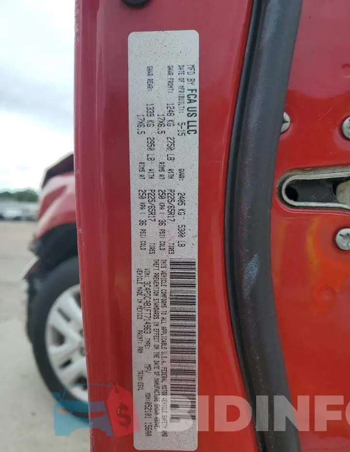 3C4PDCAB1FT714963 Photo# 14