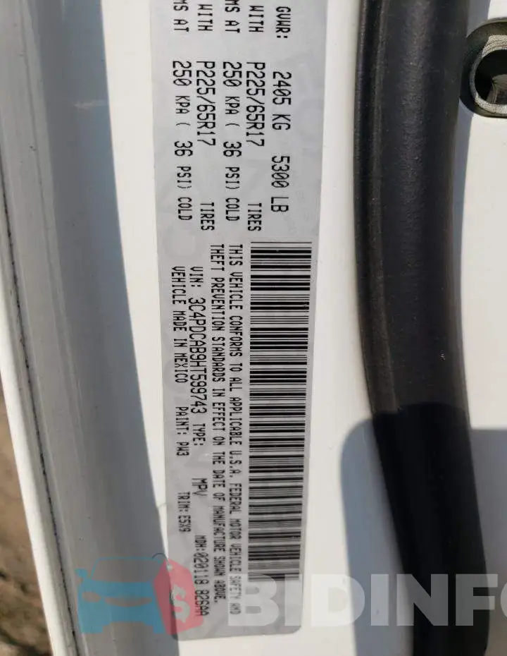 3C4PDCAB9HT599743 Photo# 13