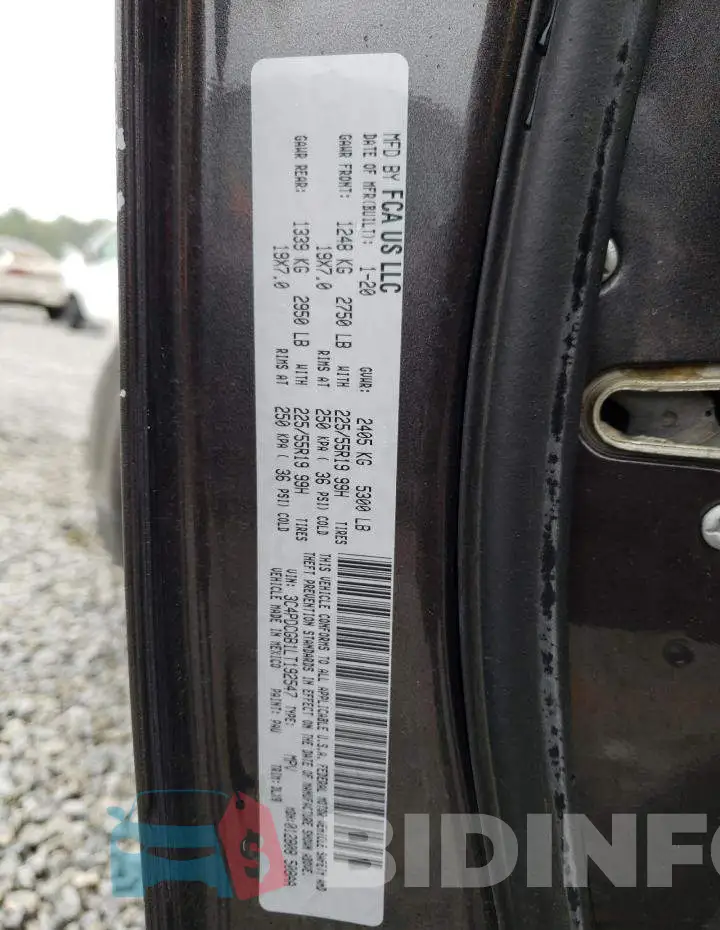 3C4PDCGB1LT192547 Photo# 13