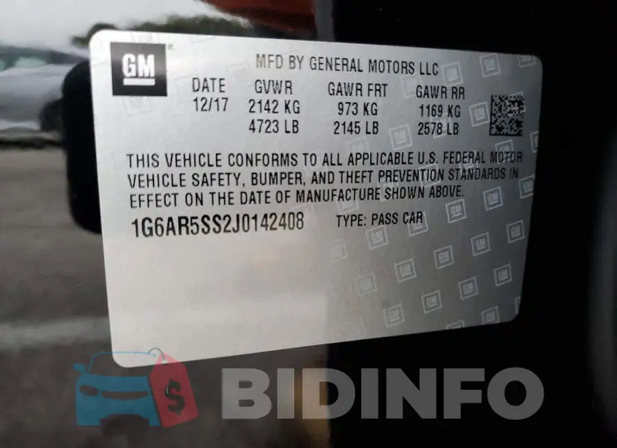 1G6AR5SS2J0142408 Photo# 12