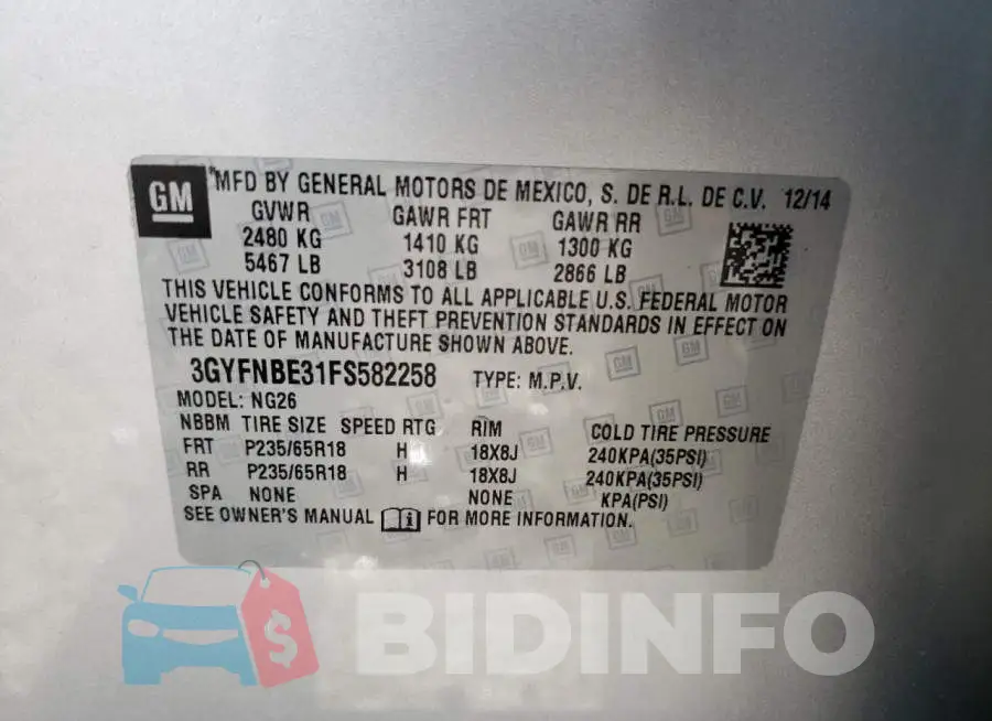 3GYFNBE31FS582258 Photo# 13