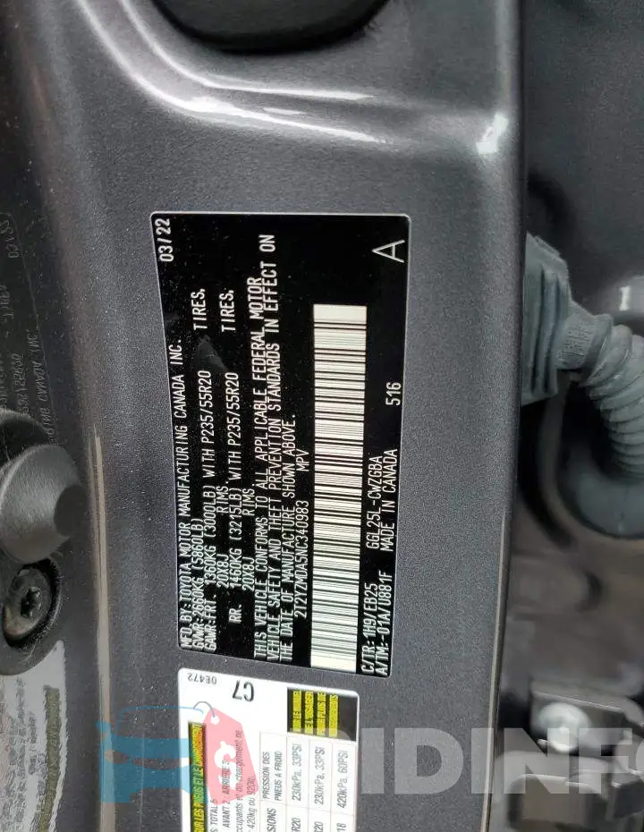 2T2YZMDA5NC340983 Photo# 13