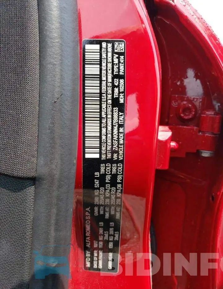 ZASFAKNN4J7B98833 Photo# 13