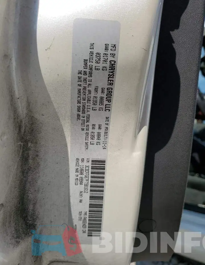 3C3CFFGE7FT581612 Photo# 12