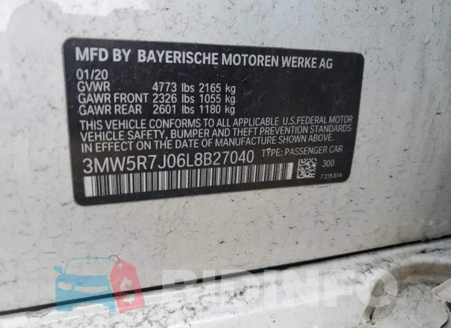 3MW5R7J06L8B27040 Photo# 12