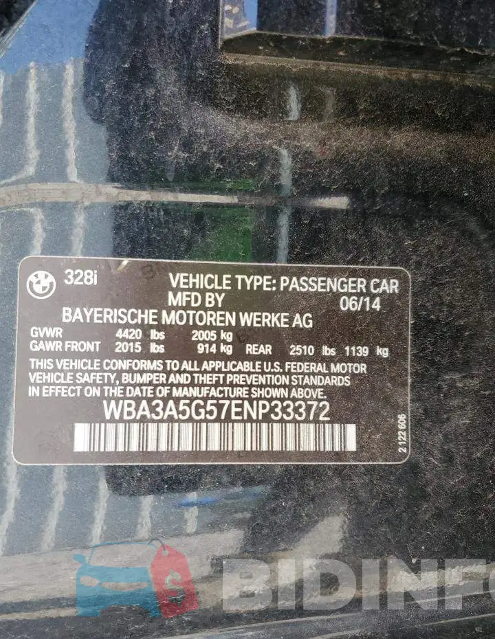 WBA3A5G57ENP33372 Photo# 12