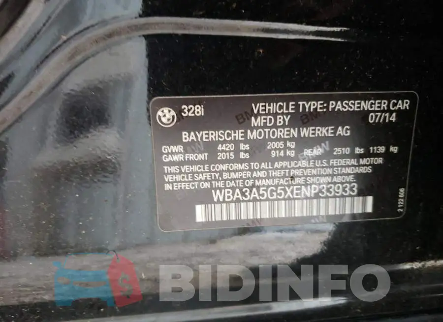 WBA3A5G5XENP33933 Photo# 12