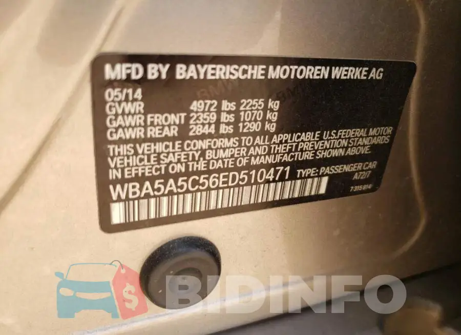 WBA5A5C56ED510471 Photo# 12
