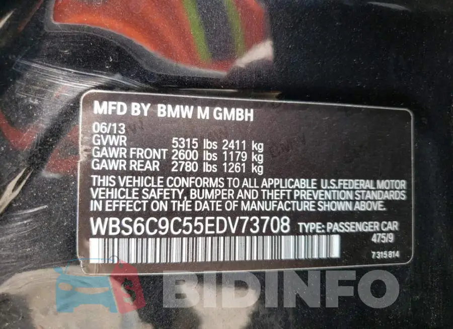 WBS6C9C55EDV73708 Photo# 12