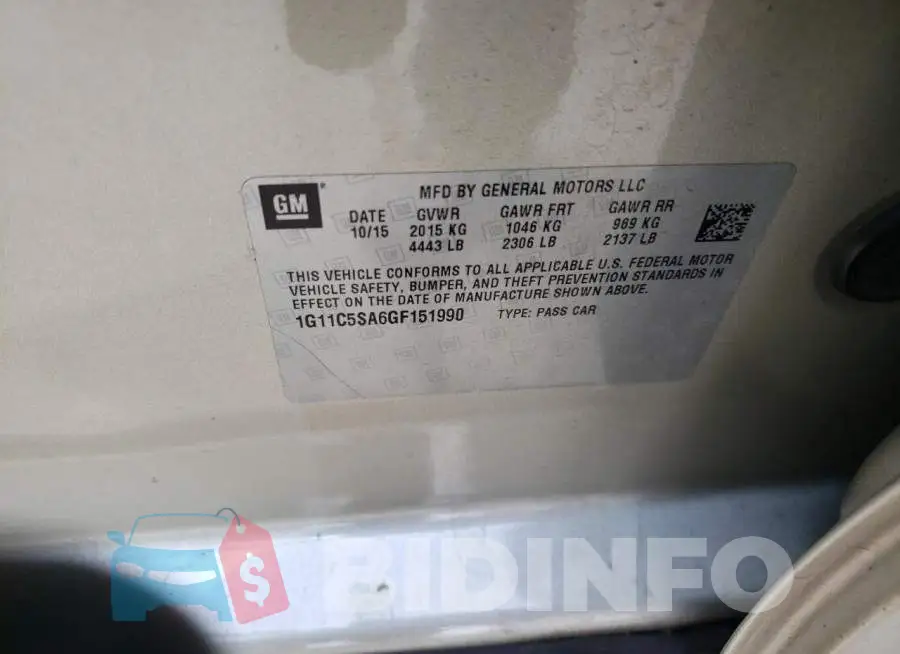 1G11C5SA6GF151990 Photo# 12