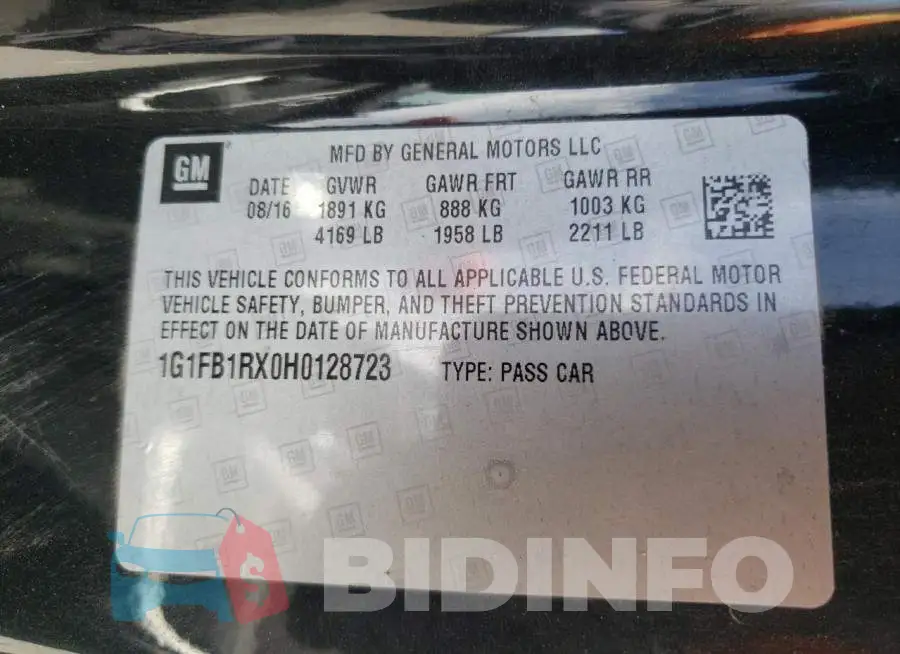 1G1FB1RX0H0128723 Photo# 13