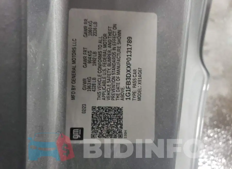 1G1FB3DXXP0131789 Photo# 13