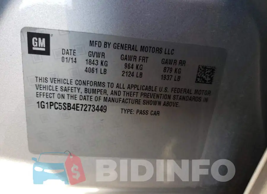 1G1PC5SB4E7273449 Photo# 12